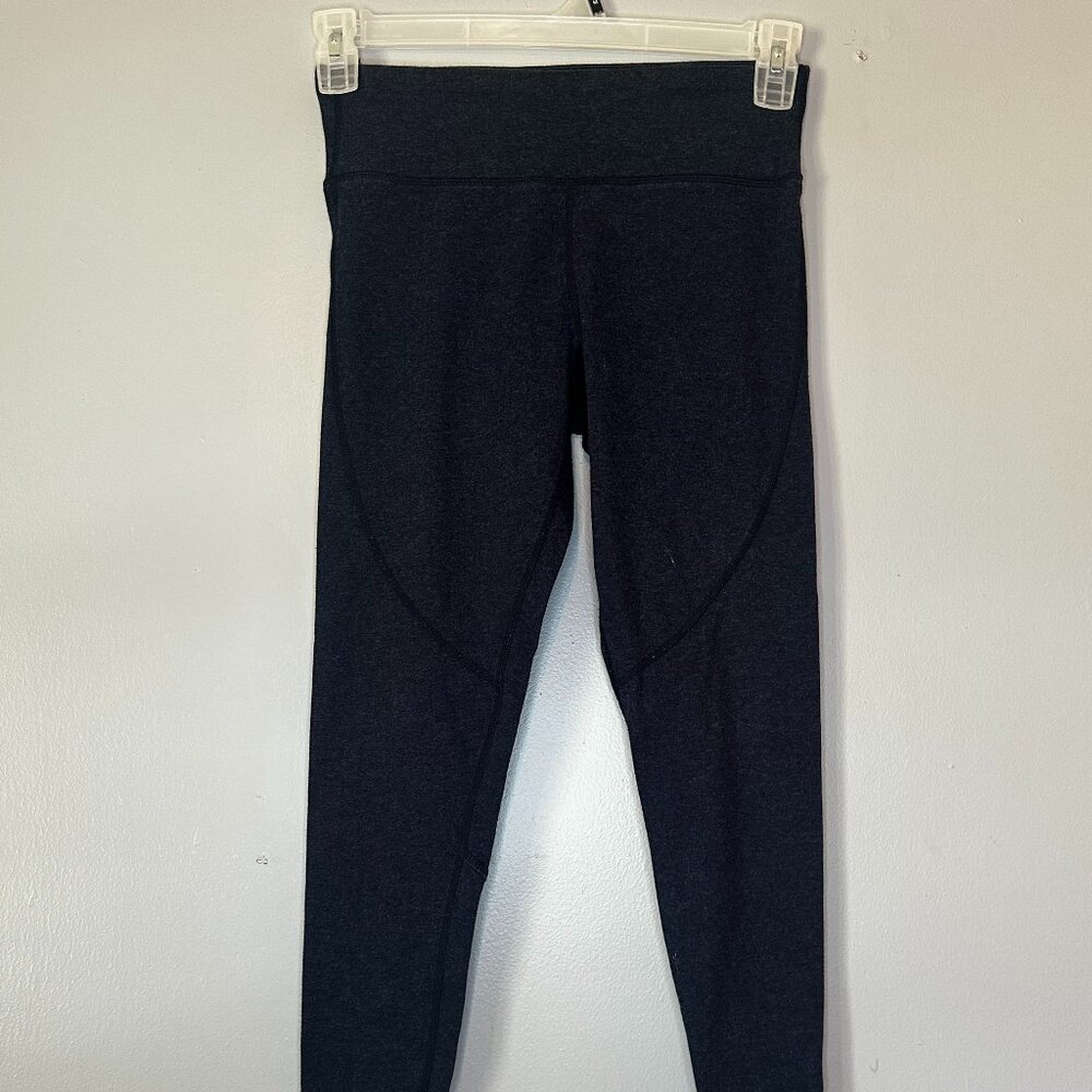 Calvin Klein High Waist Leggings Size Small | Dark Gray Lattice Ankle Athleisure